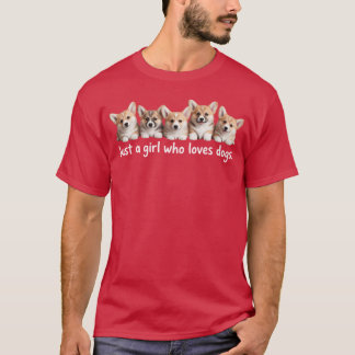 Gewoon een meisje dat van honden houdt voor Dograi T-shirt