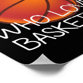 Gewoon een meisje dat van honkbalsport houdt poster (Hoek)