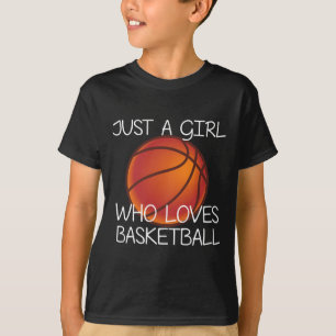 Gewoon een meisje dat van honkbalsport houdt t-shirt