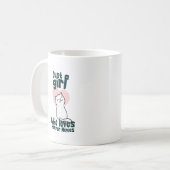 gewoon een meisje dat van horrorfilms houdt koffiemok (Voorkant links)