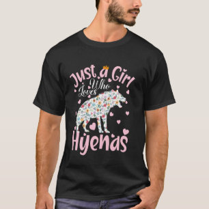 Gewoon Een Meisje Dat Van Hyena's Houdt Vrouwen Me T-shirt