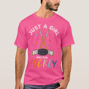 Gewoon een meisje dat van Ice Hockey houdt voor me T-shirt