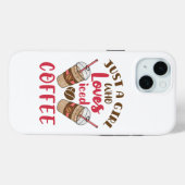 Gewoon een meisje dat van iced koffie houdt Case-Mate iPhone case (Achterkant (horizontaal))
