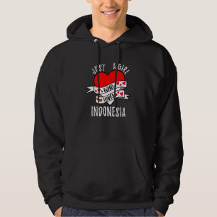 Gewoon Een Meisje Dat Van Indonesië Houdt Hoodie