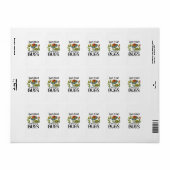 Gewoon een meisje dat van insecten houdt etiket (Full Sheet)