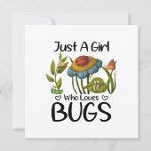 Gewoon een meisje dat van insecten houdt kaart (Voorkant)