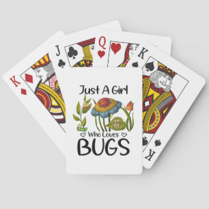 Gewoon een meisje dat van insecten houdt pokerkaarten