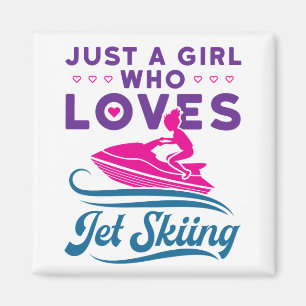 Gewoon een meisje dat van Jet Skiing PWC houdt Magneet