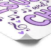 Gewoon een meisje dat van Jezus houdt en koor Chri Poster (Hoek)