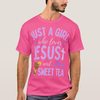 Gewoon een meisje dat van Jezus houdt en van zoete T-shirt
