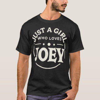 Gewoon een meisje dat van Joey houdt Schattige J T-shirt