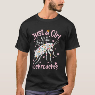 Gewoon Een Meisje Dat Van Kakkerlak Vrouwen Meisje T-shirt