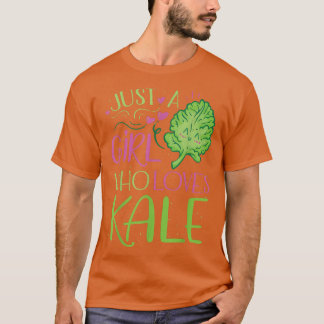 Gewoon een meisje dat van Kale houdt T-shirt