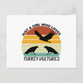 Gewoon een meisje dat van kalkoengieren houdt briefkaart (Voorkant)