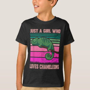 Gewoon een meisje dat van kameleons houdt Grappig T-shirt