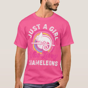 Gewoon een meisje dat van kameleons houdt Grappige T-shirt