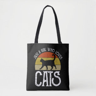 Gewoon Een Meisje Dat Van Katten Houdt Draagtas