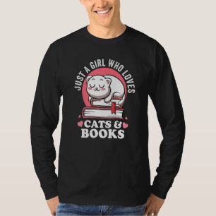 Gewoon een meisje dat van katten houdt en een laar t-shirt