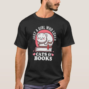 Gewoon een meisje dat van katten houdt en een laar t-shirt