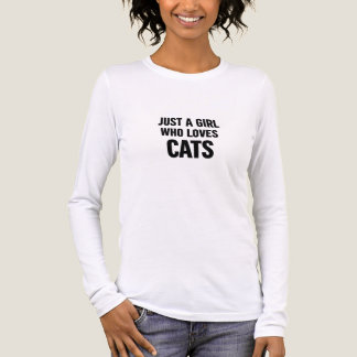 Gewoon een meisje dat van katten houdt – Mooie min Tri-Blend Shirt