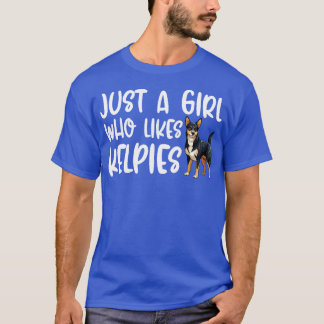 Gewoon een meisje dat van Kelpies houdt T-shirt
