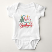 Gewoon een meisje dat van Kerstmis houdt Romper (Voorkant)