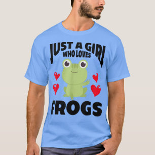 Gewoon een meisje dat van kikkers houdtKute Green T-shirt
