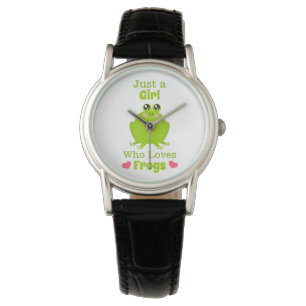 Gewoon een meisje dat van kikkervis houdt horloge