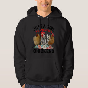 Gewoon een meisje dat van kippen houdt 101 hoodie