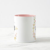 Gewoon een meisje dat van kippen houdt | Monogram Mok (Midden)