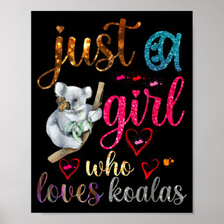 Gewoon een meisje dat van koalabeer vader moeder j poster