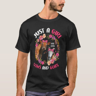Gewoon Een Meisje Dat Van Koeien En Geiten Houdt S T-shirt