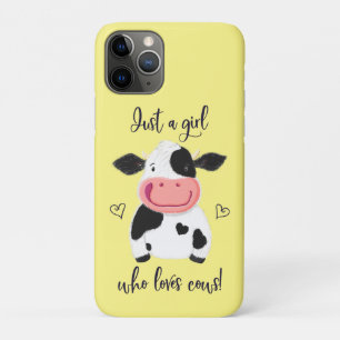 Gewoon Een Meisje Dat Van Koeien Houdt! Hartjes En iPhone 11 Pro Hoesje