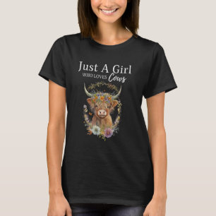 Gewoon Een Meisje Dat Van Koeien Houdt Schattige H T-shirt