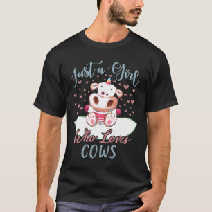 Gewoon Een Meisje Dat Van Koeien Houdt Schattige K T-shirt