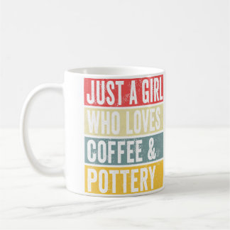 Gewoon Een Meisje Dat Van Koffie En Pottenbakkerij Koffiemok