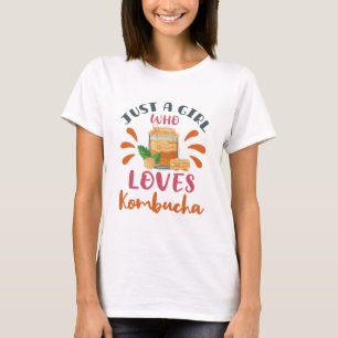 Gewoon een meisje dat van Kombucha Tea houdt T-shirt