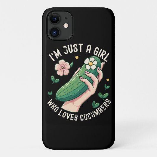 Gewoon een meisje dat van komkommers houdt - Grapp Case-Mate iPhone Case (Achterkant)