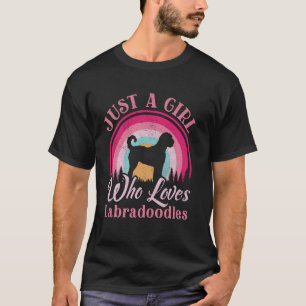 Gewoon Een Meisje Dat Van Labradoodle Vrouwen Meis T-shirt