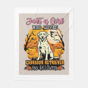 Gewoon een meisje dat van Labrador Retriever Hallo Fleece Deken