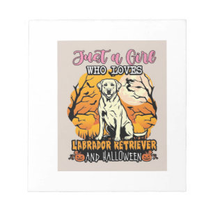 Gewoon een meisje dat van Labrador Retriever Hallo Notitieblok