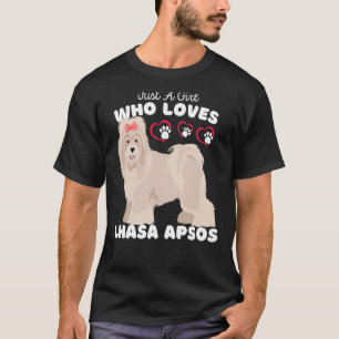 Gewoon een meisje dat van Lhasa Apso's houdt Schat T-shirt
