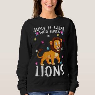 Gewoon een meisje dat van Lions houdt, die luidop  Trui