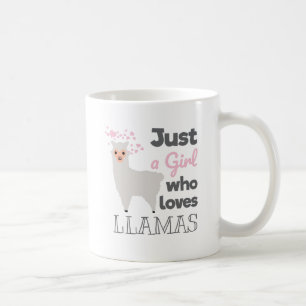 Gewoon een meisje dat van Llamas houdt Koffiemok