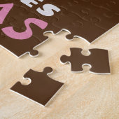 Gewoon een meisje dat van Llamas houdt Legpuzzel (Zijkant)