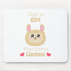 Gewoon een meisje dat van Llamas houdt Muismat