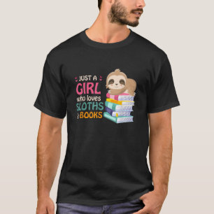 Gewoon Een Meisje Dat Van Luiaards En Boeken Houdt T-shirt