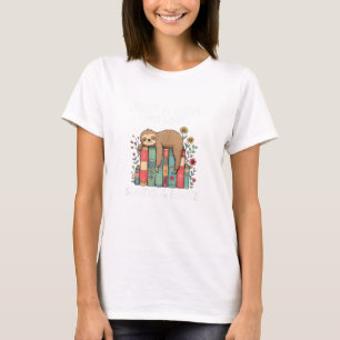 Gewoon een meisje dat van luiaards en boeken houdt t-shirt