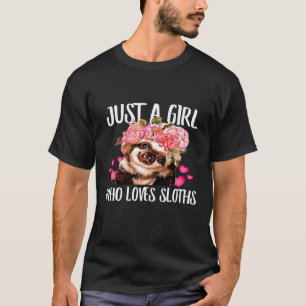 Gewoon Een Meisje Dat Van Luiaards Houdt Vader Moe T-shirt