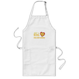 Gewoon een meisje dat van mac en kaas houdt lang schort